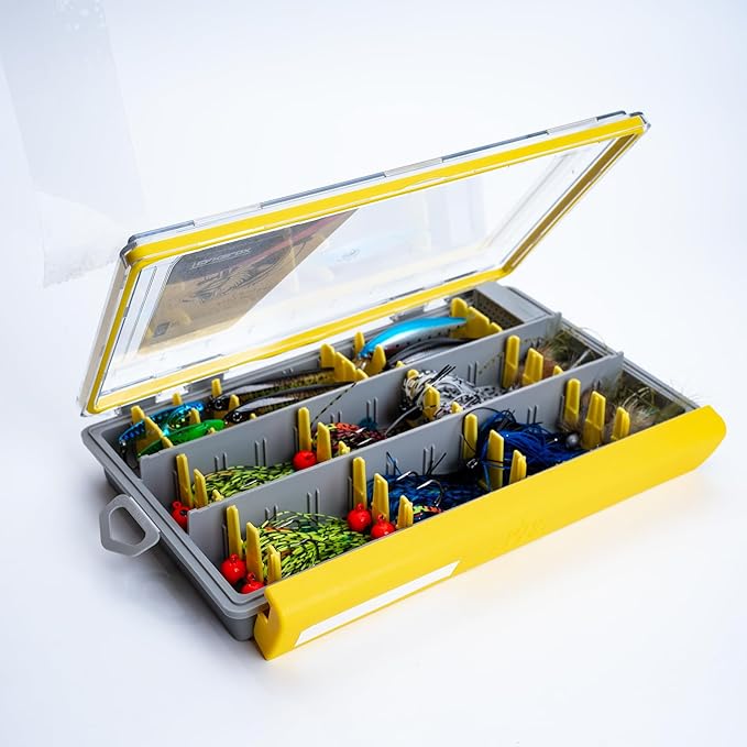 Deluxe Fishing Tackle Box, Waterproof 3600 & 3700 Terminal Tackle Trays, Organizer Includes 2 Type Dividers, Multi-purpose and All-in-one Tackle Storage (3600-2 universal 1 pack)