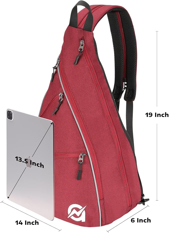 A11N SPORTS Pickleball Bag, Reversible Crossbody Sling Bag/Backpack for Women Men