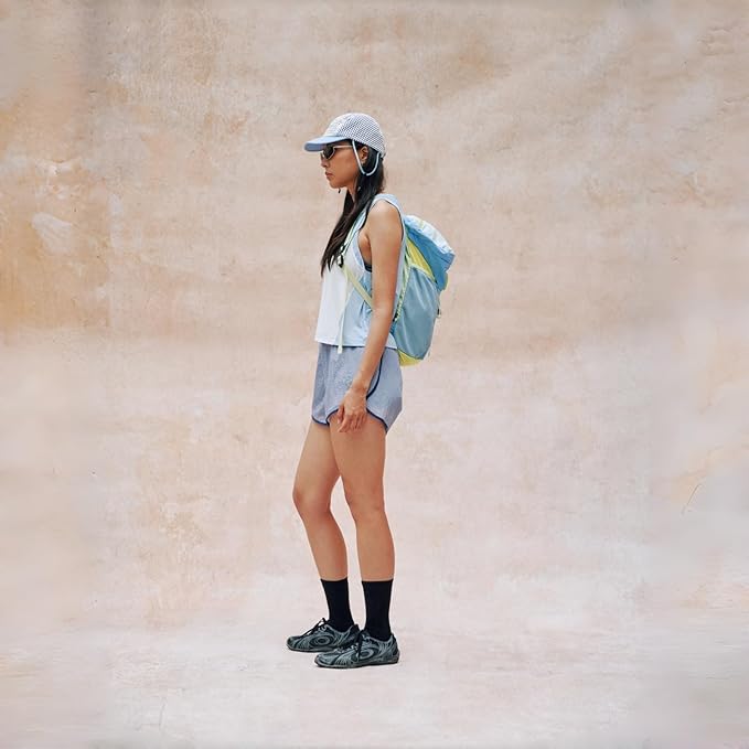 YWYLL Packable 18L Hiking Daypack, Lightweight for Men/Women. Foldable, Water-Resistant, Small Backpack Color Block. (Blue)