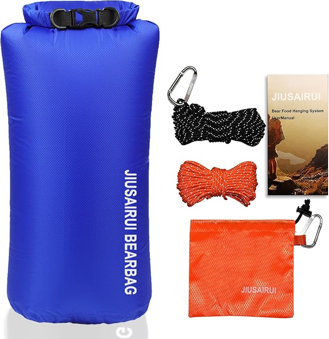 7.8Oz Ultralight Bear Bag Hanging Kit: 30D Waterproof Bear Proof Food Storage for Backpacking and Camping Alternative to Bear Canister