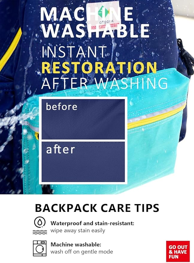 atgark Kids Backpacks for Girls & Boys - Kindergarten to Elementary School, Small Child Toddler Backpack, 15" H, Ages 6-9