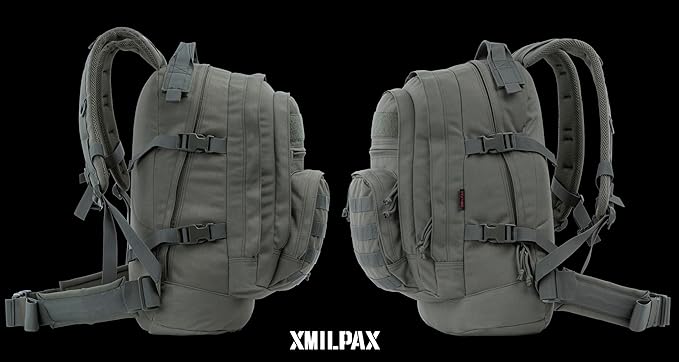 XMILPAX Tactical Backpack EDC Bag MOLLE Daily Pack for Men and Women Every Day Carrying Hiking Camping Travel 22L.