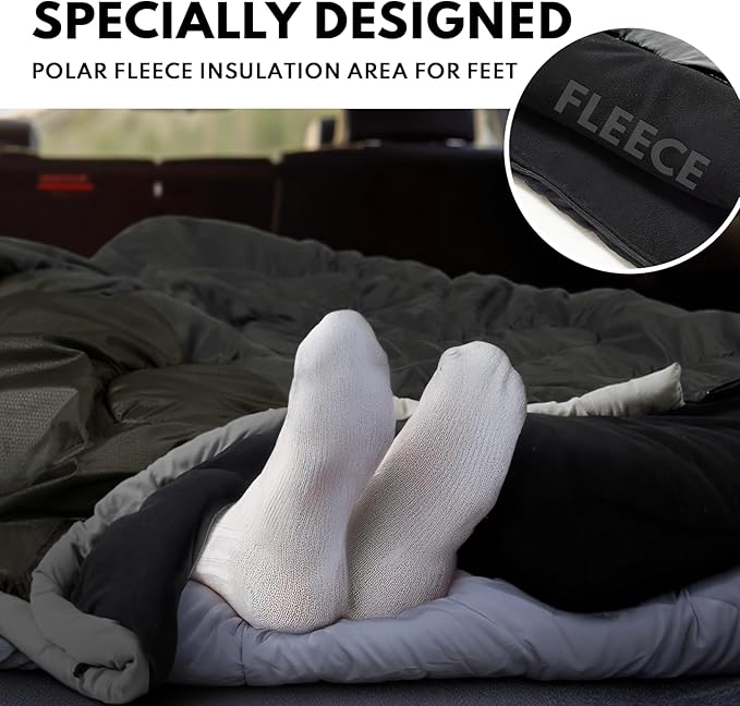 XXL Winter Sleeping Bags for Adults Cold Weather,Camping Sleeping Bag for Kids with Compression Sack,4 Season Camping Essentials Gear for Hiking,Traveling,Outdoor,Backpacking,Climbing