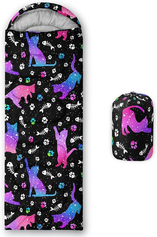 QOOMO Camping Sleeping Bags,3 Season Warm & Cool Weather,Lightweight,Waterproof Sleeping Bags for Adults & Kids,Traveling,and Outdoors,Camping Gear Equipment