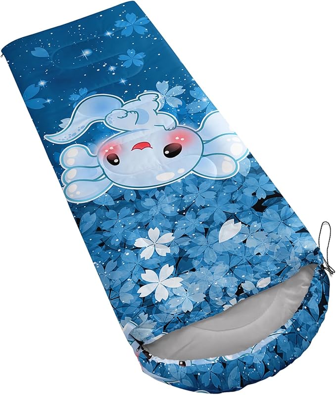 QOOMO Camping Sleeping Bags,3 Season Warm & Cool Weather,Lightweight,Waterproof Sleeping Bags for Adults & Kids,Traveling,and Outdoors,Camping Gear Equipment