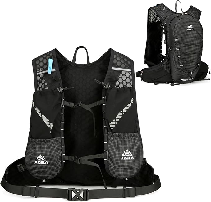 Azarxis Hiking Hydration Vest Pack Running Backpack Lightweight Daypack for Marathon Cycling Biking Trail Race Rave