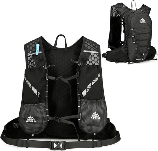 Azarxis Hiking Hydration Vest Pack Running Backpack Lightweight Daypack for Marathon Cycling Biking Trail Race Rave