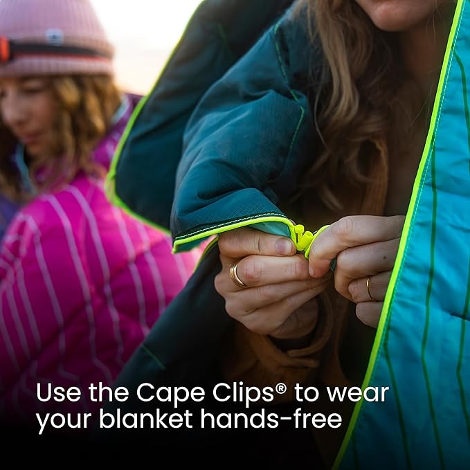 Rumpl Backcountry Puffy Blanket, Ultra-Portable and Lightweight Adventure Blanket, 1-Person (52x75 inches), Trace Valley Moss