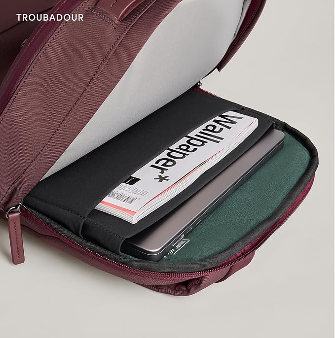 Troubadour Apex 4.0 Compact - 16L Premium Laptop Backpack - Ergonomic & Water Resistant - Designed for Work and Travel - Bronze Red