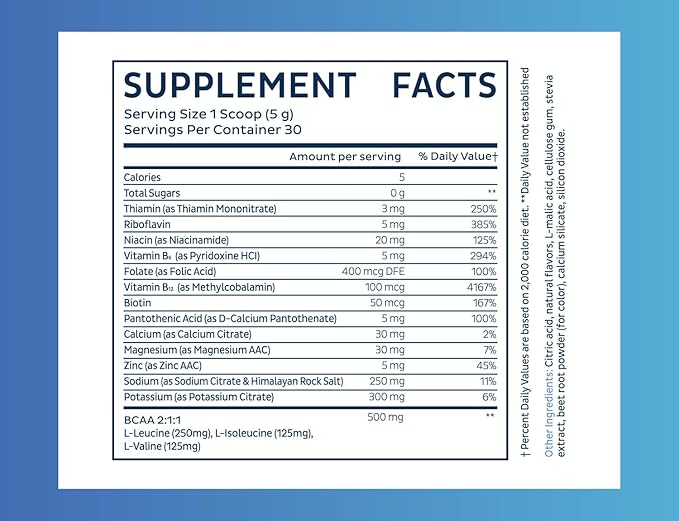 Zeal Electrolyte Powder - 30 Servings | Keto Electrolytes Powder | Zero Sugar, BCAAs, B-Vitamins | Potassium, Zinc, Magnesium | Hydration Powder Recovery Drink | Strawberry Vanilla