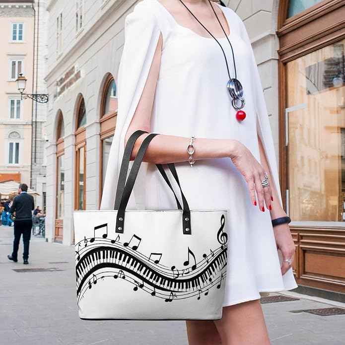 Big Shoulder Commuter Bag Work Tote Bag Handbag With Zipper For Women And Men