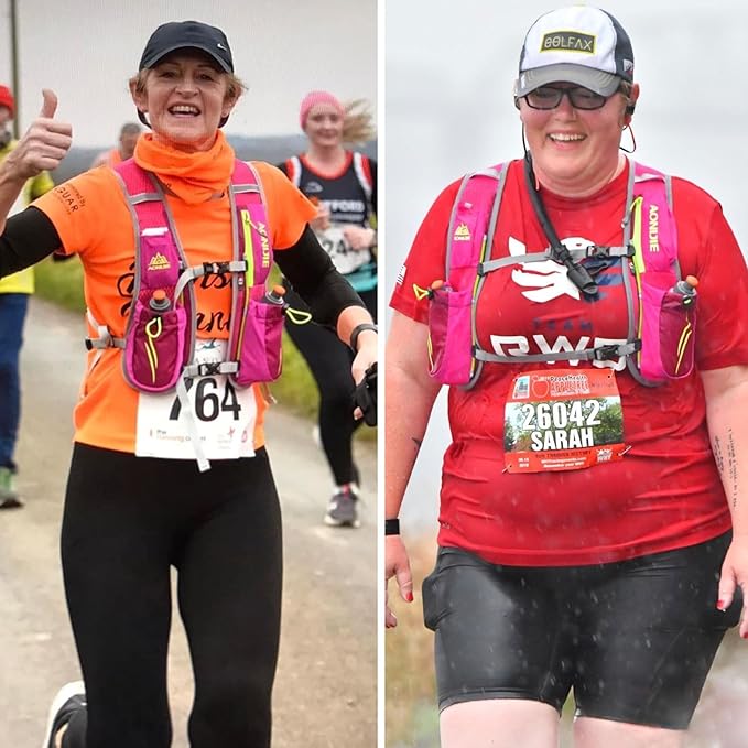 Azarxis Running Water Bottles Flask BPA Free Leakproof Hydration Vest Packs Waist Belt Replacement for Triathlon Marathon Hiking Cycling Climbing Runner