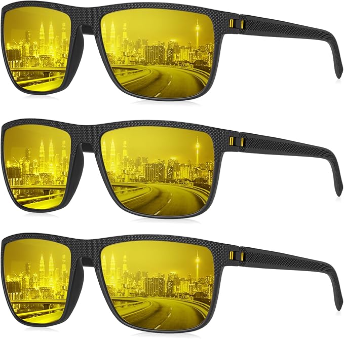 KALIYADI Polarized Sunglasses for Men, Lightweight Sun Glasses with UV Protection for Driving Fishing Golf