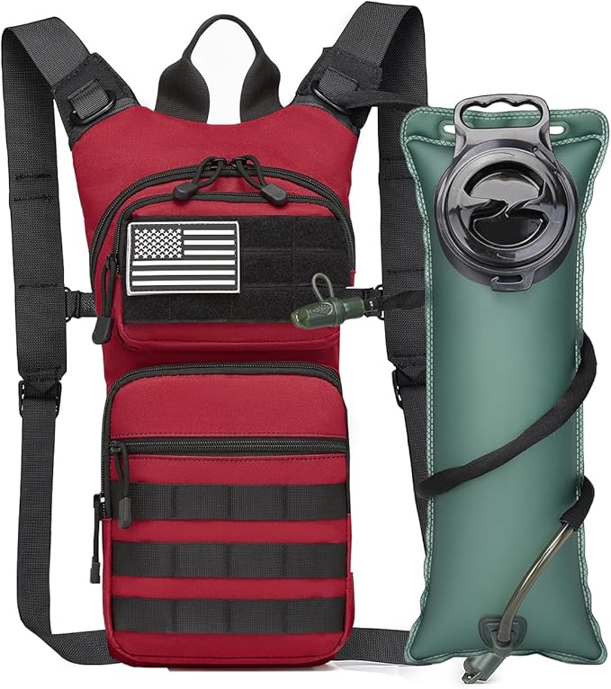 ATBP Insulated Water Hydration Pack Bag with 3L TPU Bladder Tactical Molle Hydration Backpack for Hiking Cycling Running