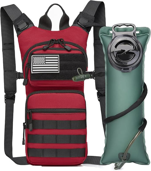 ATBP Insulated Water Hydration Pack Bag with 3L TPU Bladder Tactical Molle Hydration Backpack for Hiking Cycling Running