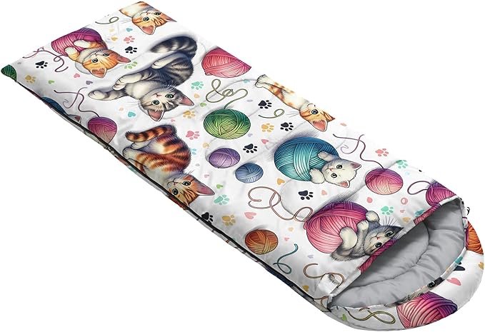 QOOMO Camping Sleeping Bags,3 Season Warm & Cool Weather,Lightweight,Waterproof Sleeping Bags for Adults & Kids,Traveling,and Outdoors,Camping Gear Equipment