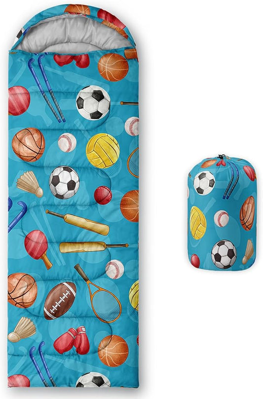 QOOMO Camping Sleeping Bags,3 Season Warm & Cool Weather,Lightweight,Waterproof Sleeping Bags for Adults & Kids,Traveling,and Outdoors,Camping Gear Equipment