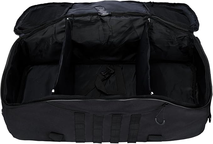 Travel Duffle Bag Gym Bag Duffle Bags with Weekend Overnight Bag for Outdoor Traveling Workout Deployment Sports (Black, 80L)