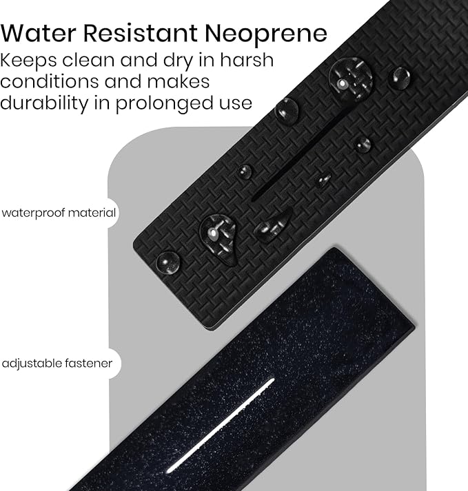 Pristis 6 pcs Fishing Rod Tie Wraps, Pole Twist Bungee Strap for Carrying, Rod Belt Band Holder for Spinning Casting Fly