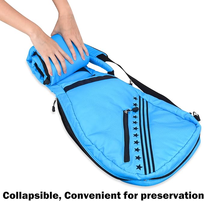 Big Teeth Golf Sunday Bag, Small Golf Bag Lightweight, Par 3 Golf Bag for A Few Clubs Driving Range, Practice with Carry Shoulder Strap Foldable Multi-Colour