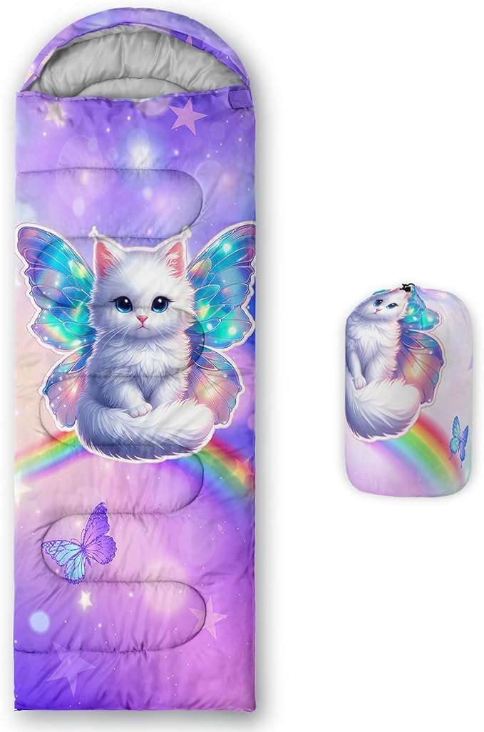 QOOMO Camping Sleeping Bags,3 Season Warm & Cool Weather,Lightweight,Waterproof Sleeping Bags for Adults & Kids,Traveling,and Outdoors,Camping Gear Equipment