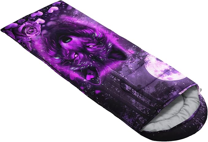 QOOMO Camping Sleeping Bags,3 Season Warm & Cool Weather,Lightweight,Waterproof Sleeping Bags for Adults & Kids,Traveling,and Outdoors,Camping Gear Equipment