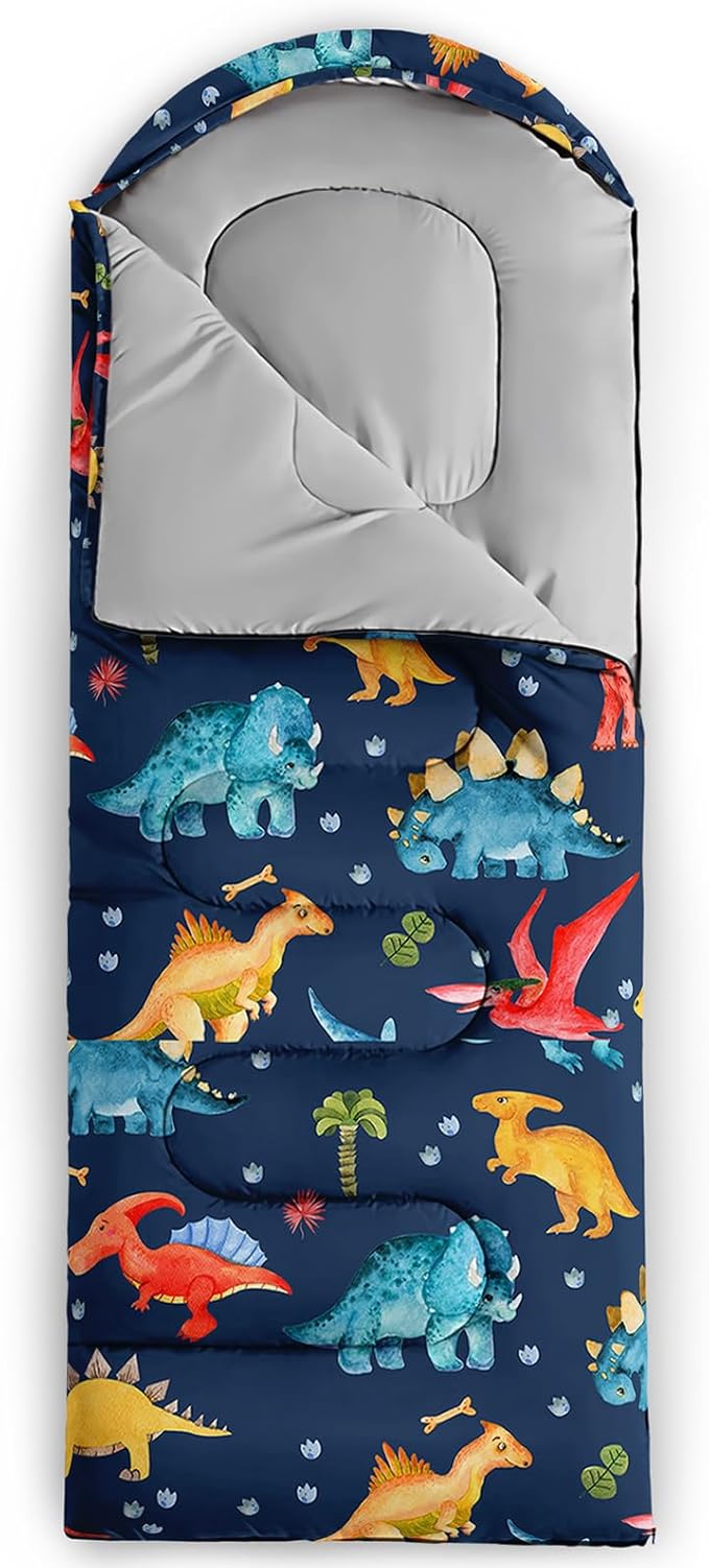 QOOMO Camping Sleeping Bags,3 Season Warm & Cool Weather,Lightweight,Waterproof Sleeping Bags for Adults & Kids,Traveling,and Outdoors,Camping Gear Equipment