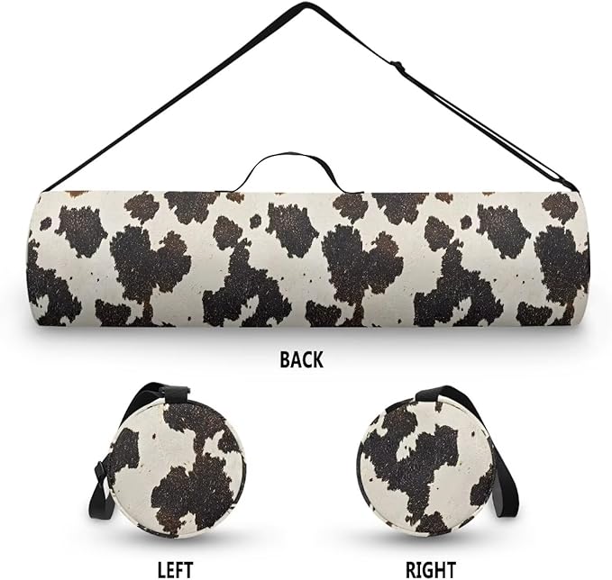 ZCFYGDX Yoga Mat Bag with Adjustable Shoulder Strap and Handle Zipper, 30in Wide x 6.3in Diameter for Yoga Mat Storage