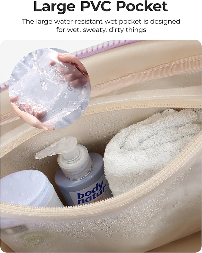 BAGSMART Gym Bag for Women, Duffle Bag for Travel with Wet Pocket, Lightweight Carry on Weekender Duffel, Water Resistant