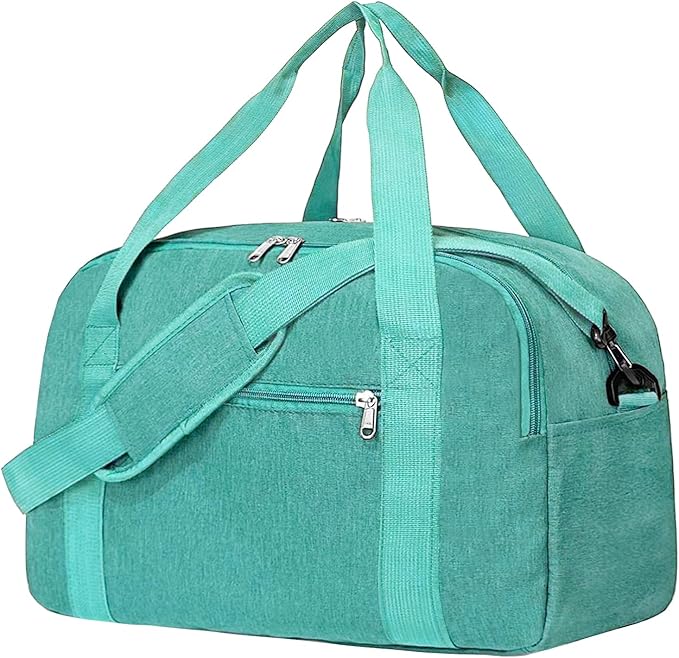 18" Small Carry on Bags for Airplanes with Laptop & Wet Compartment Underseat for Spirit Airlines Personal Item Travel Bag 18x14x8 in Duffle Gym Bag for Women Men