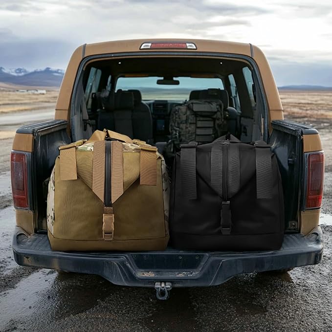 130L Tactical Travel Duffle Bag Large Capacity Waterproof Full-Access Opening Foldable Military Backpack Travel for Outdoor Camping Hunting Weekender Gym Traveling Workout Deployment