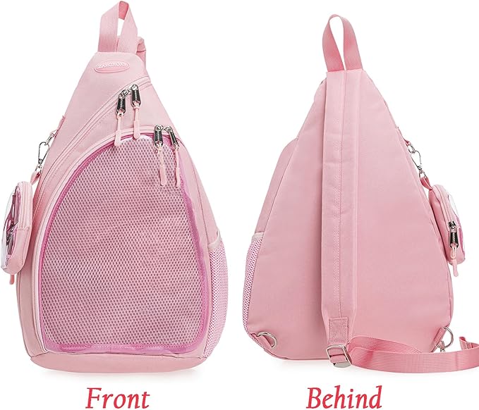 ZAROXOXS Mens Womens Oxford Ita Bag Pin Display Chest Pack Single Shoulder Bag Sport Backpack Packs Hiking Daypack