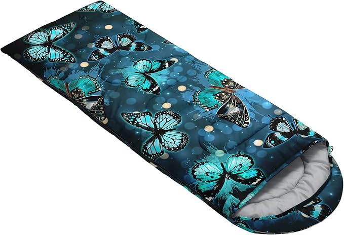 QOOMO Camping Sleeping Bags,3 Season Warm & Cool Weather,Lightweight,Waterproof Sleeping Bags for Adults & Kids,Traveling,and Outdoors,Camping Gear Equipment