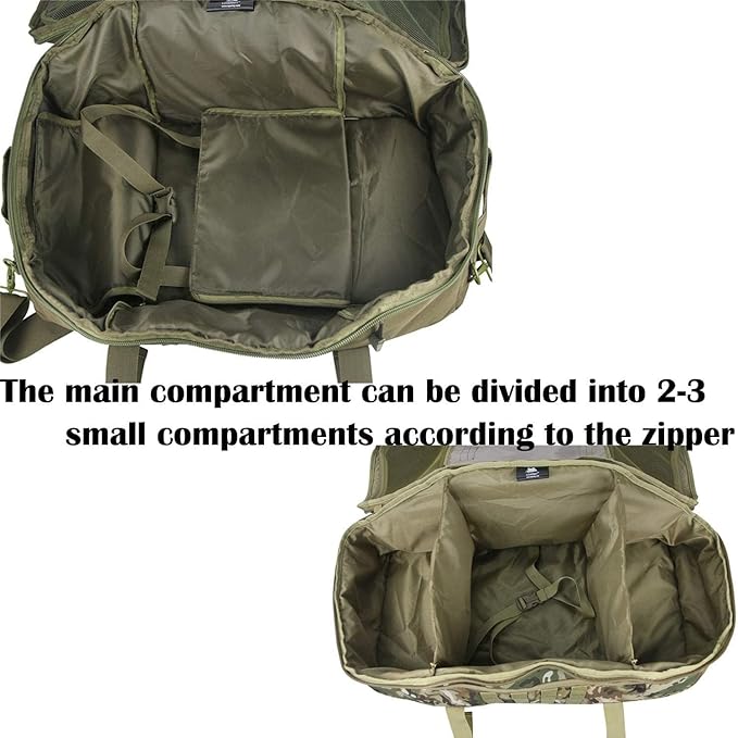 3 In 1 Tactical 85L Military Backpack Travel Duffle Bag for Weekender Gym Workout Deployment