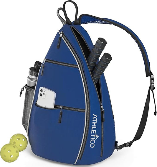 Athletico Sling Bag - Crossbody Backpack for Pickleball, Tennis, Racketball, and Travel for Men and Women