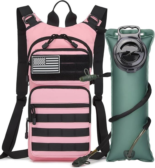 ATBP Insulated Water Hydration Pack Bag with 3L TPU Bladder Tactical Molle Hydration Backpack for Hiking Cycling Running