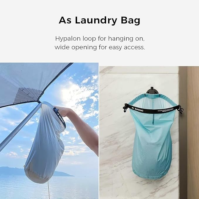 Bee Nesting Ultralight Dry Bag Set for Backpacking, Waterproof Dry Sack for Camping, Hiking, Motorcycle, Lightweight Stuff Sack Set of 3 Pack