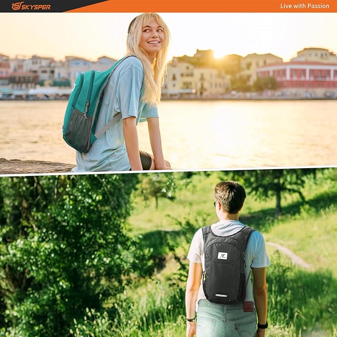 SKYSPER Small Hiking Backpack 10L Packable Lightweight Back Pack Foldable Travel Daypack for Women Men | Packable, Lightweight, Back Pack, Foldable, Travel Daypack