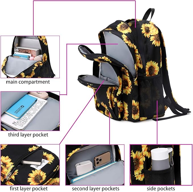 abshoo Classical Basic Travel Backpack For School Water Resistant Bookbag | For School, For School