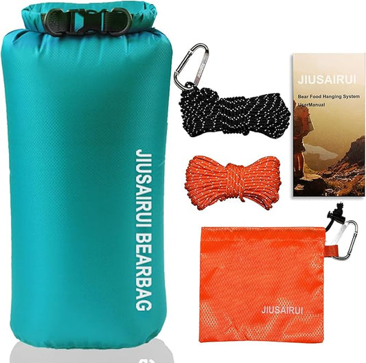 7.8Oz Ultralight Bear Bag Hanging Kit: 30D Waterproof Bear Proof Food Storage for Backpacking and Camping Alternative to Bear Canister
