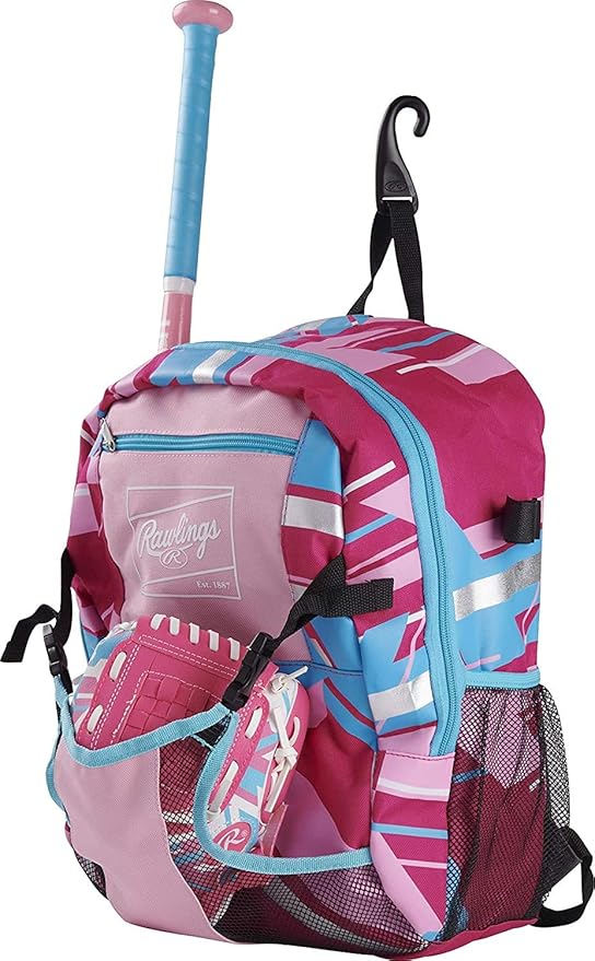 Rawlings | REMIX Backpack Equipment Bag | T-Ball & Youth Baseball/Softball | Pink (Pack of 6)