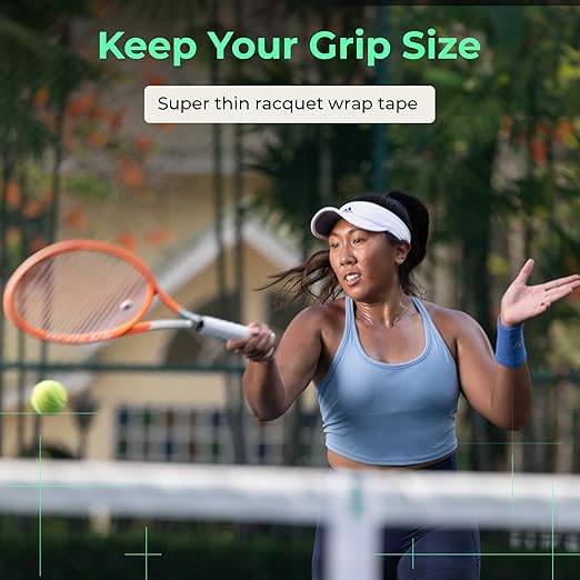 ADV MaxTac Tacky Tennis Overgrip - 12 Pack Extremely Sticky Non-Slip Tennis Grips Overgrip - Razor-Thin & Easy to Use Pro Tennis Racquet Grip Tape, White