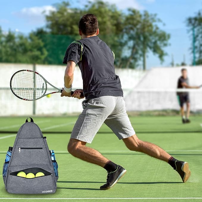 ACOSEN Tennis Bag Tennis Backpack - Large Tennis Bags for Women and Men to Hold Tennis Racket,Pickleball Paddles, Badminton Racquet, Squash Racquet,Balls and Other Accessories