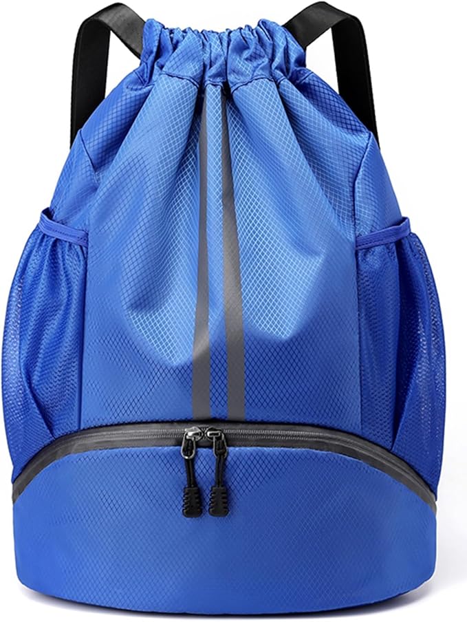 BROTOU Soccer Bags, Football Backpack, Volleyball Bag, Drawstring Backpack with Ball and Shoe Compartment, Football bags for Equipment Swim Gym Bag