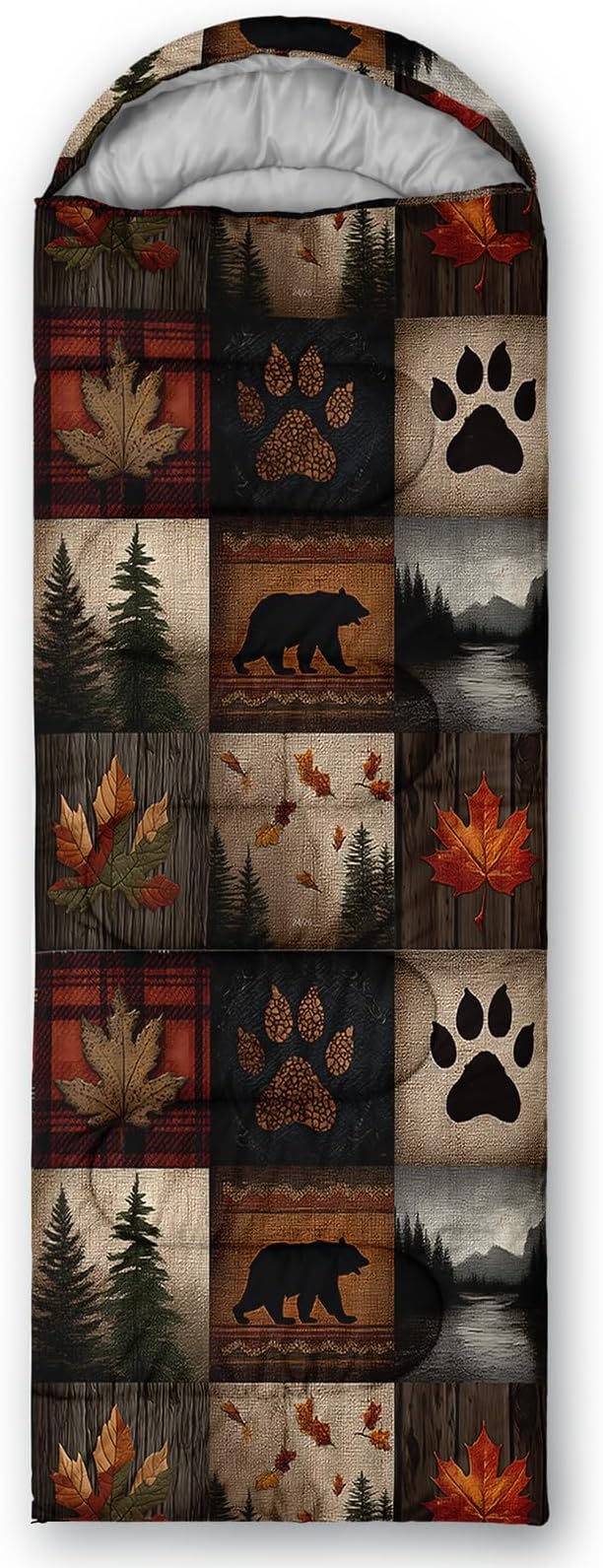 QOOMO Camping Sleeping Bags,3 Season Warm & Cool Weather,Lightweight,Waterproof Sleeping Bags for Adults & Kids,Traveling,and Outdoors,Camping Gear Equipment