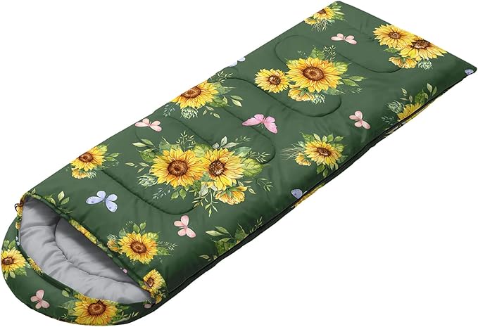 Sleeping Bags for Adults and Kids Camping Sleeping Bags for Girls and Boys Lightweight Waterproof Cold/Warm 3-Season Outdoor Travel with Compression Bags