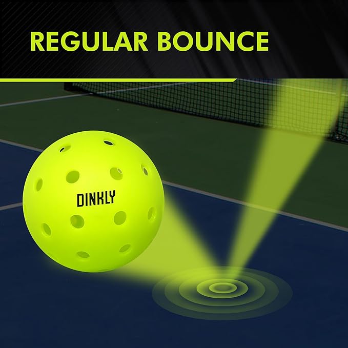 Pickleball Balls, Outdoor Pickleballs USAPA Approved, Enhanced Durability Pickle Ball with Roto-Molded & Seamless Design, 40 Holes Green Pickleballs for Beginners Professionals