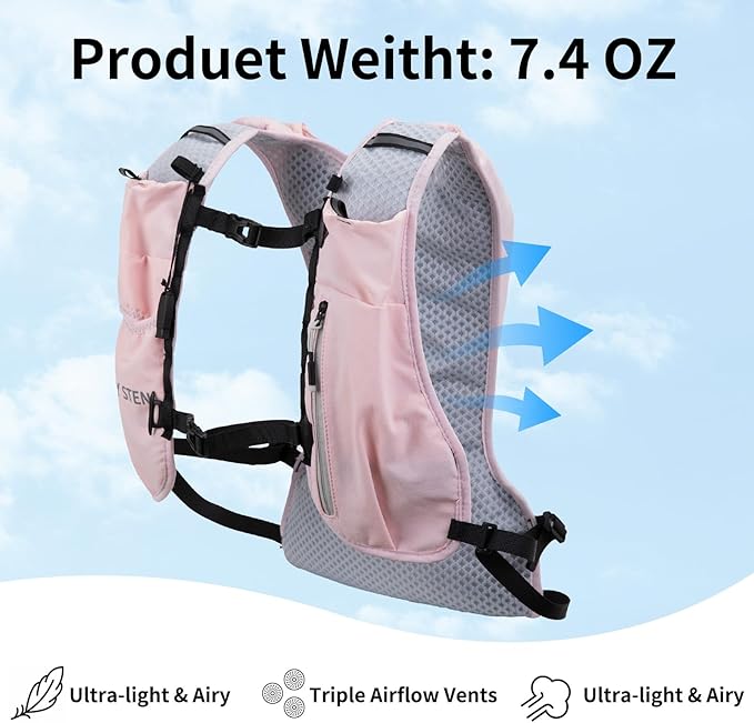 CAREYSTEN Hydration Backpack,Water Backpack for Running Women's Running Vest, , Lightweight Hiking Backpack, Men's Cycling Bag，