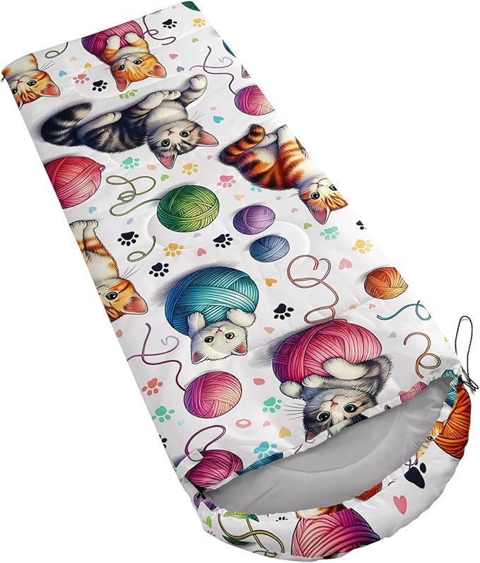 QOOMO Camping Sleeping Bags,3 Season Warm & Cool Weather,Lightweight,Waterproof Sleeping Bags for Adults & Kids,Traveling,and Outdoors,Camping Gear Equipment