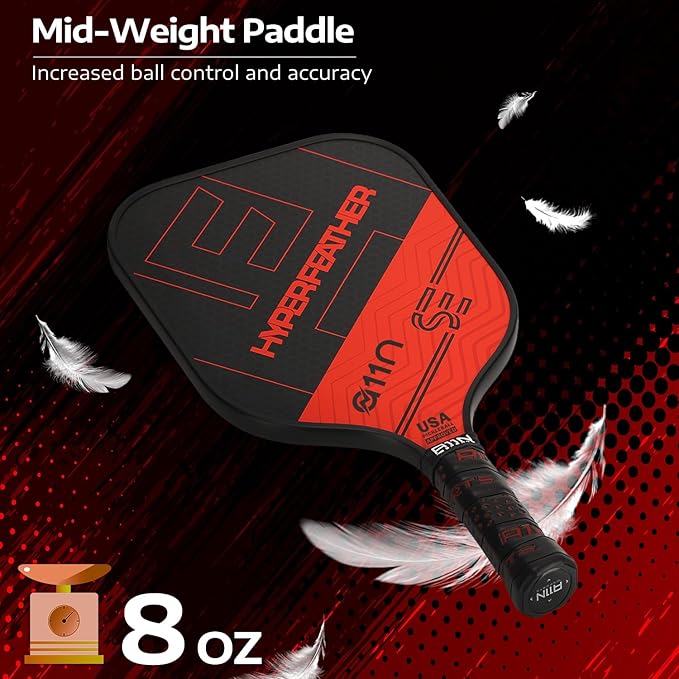 A11N SPORTS Pickleball Paddles Set of 2 Graphite Surface Rackets with 4 Pickleball Balls and Pickleball Bag for Beginners - USAPA Approved
